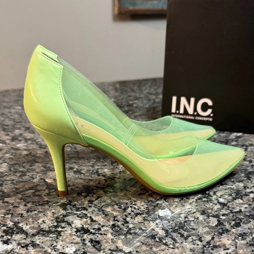 INC International Concepts Women's Lime Green Heels NIB 9 - Picture 12 of 15